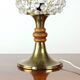 Brass & Crystal Table Lamp, Czechoslovakia 1970s