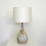 Large ceramic lamp, French work, 60s