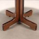 Vintage round table in exotic wood veneer, design, Italy, 1960s