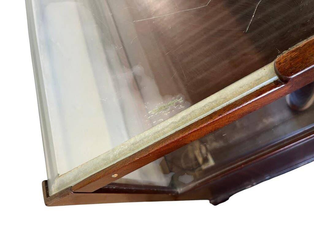 Vintage wooden shop counter/display case.