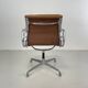 Eames Herman Miller tan / camel leather Soft Pad Group chair