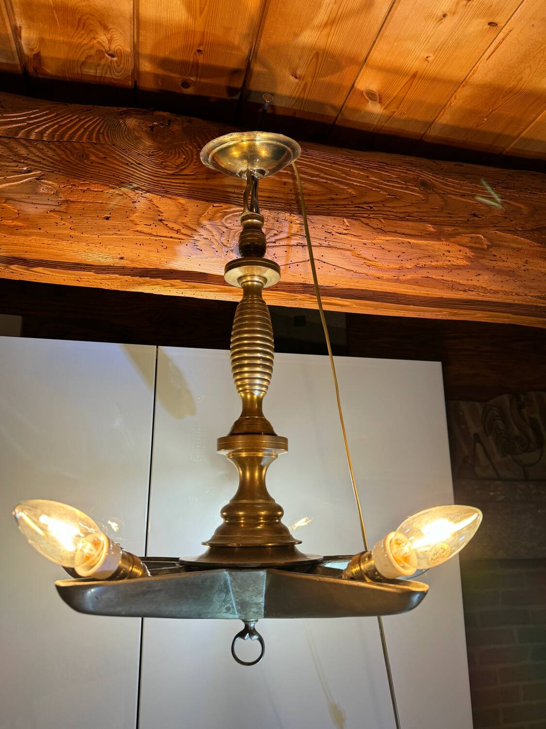 Mid-20th century star-shaped chandelier