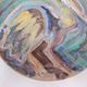 Ceramic plate with a bird, signed, vintage