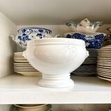 Pillivuyt white porcelain eared salad bowl