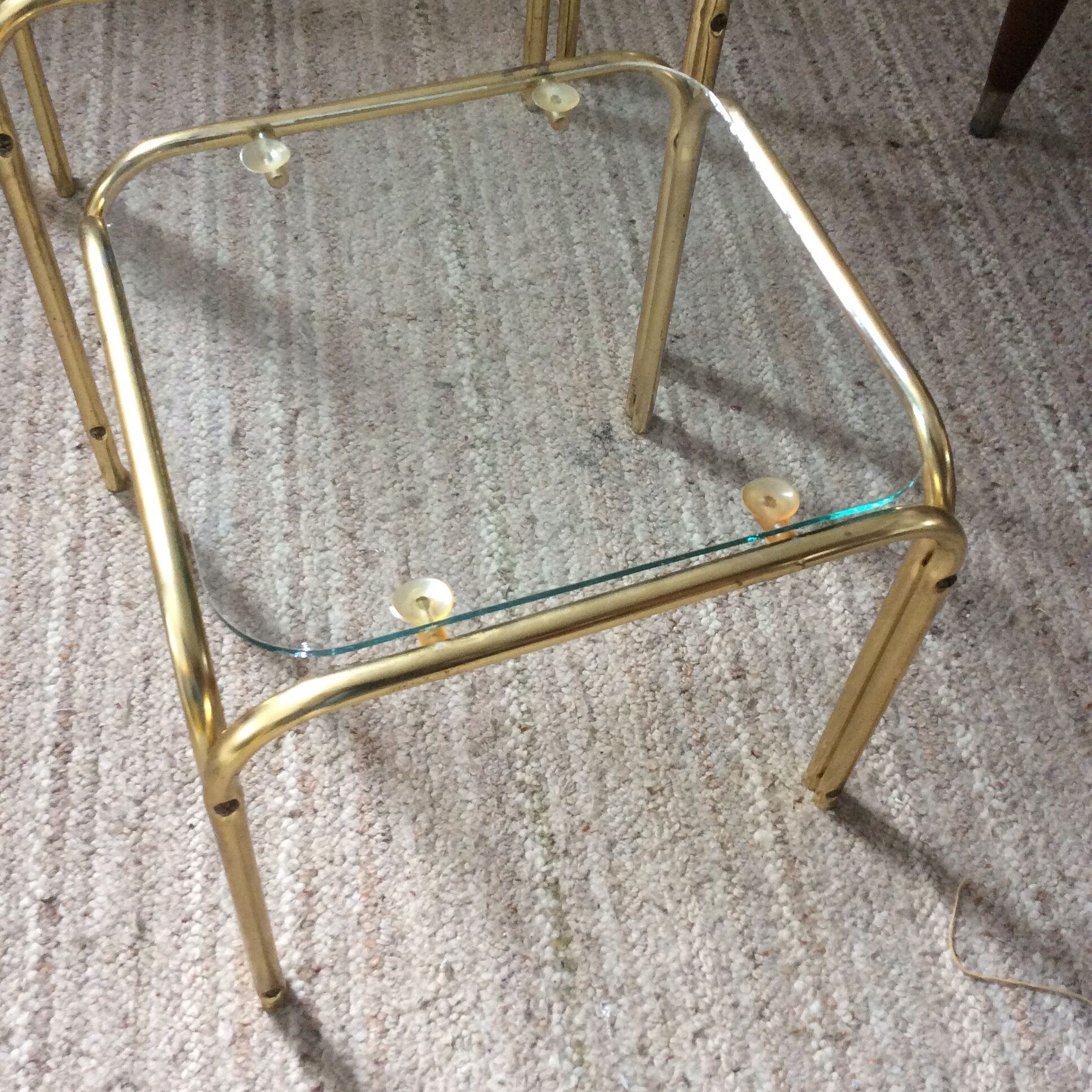 Series of 3 pull-out tables from the 70s