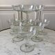 Lot de 10 coupes à champagne en verre cristallin années 50-60