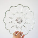 Flower glass presentation plates
