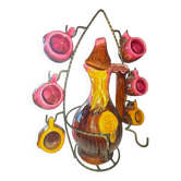 Service à liqueur en céramique - Vallauris circa 60-70