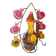 Ceramic liqueur service - Vallauris - Circa 60/70