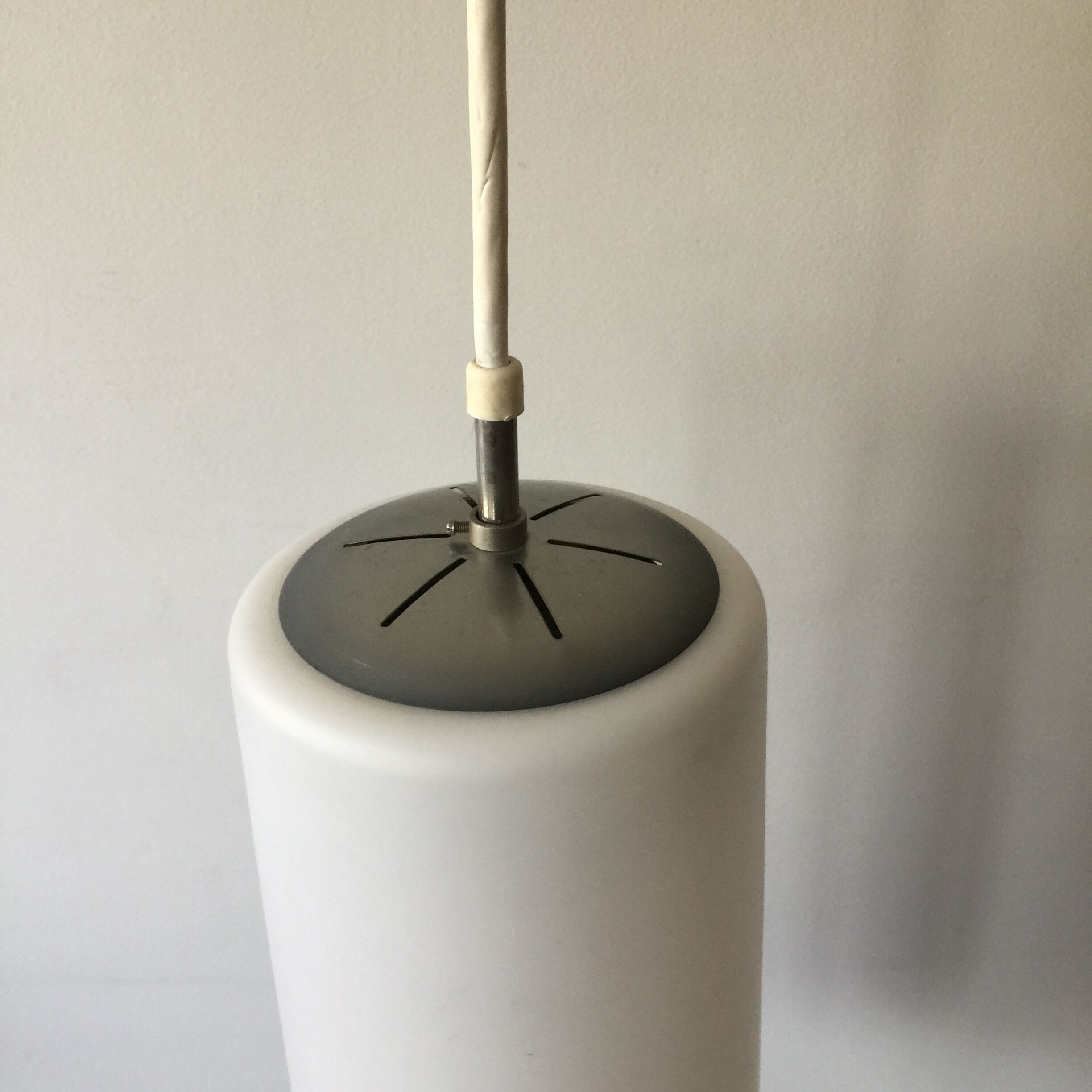 Vintage opaline ceiling lamp