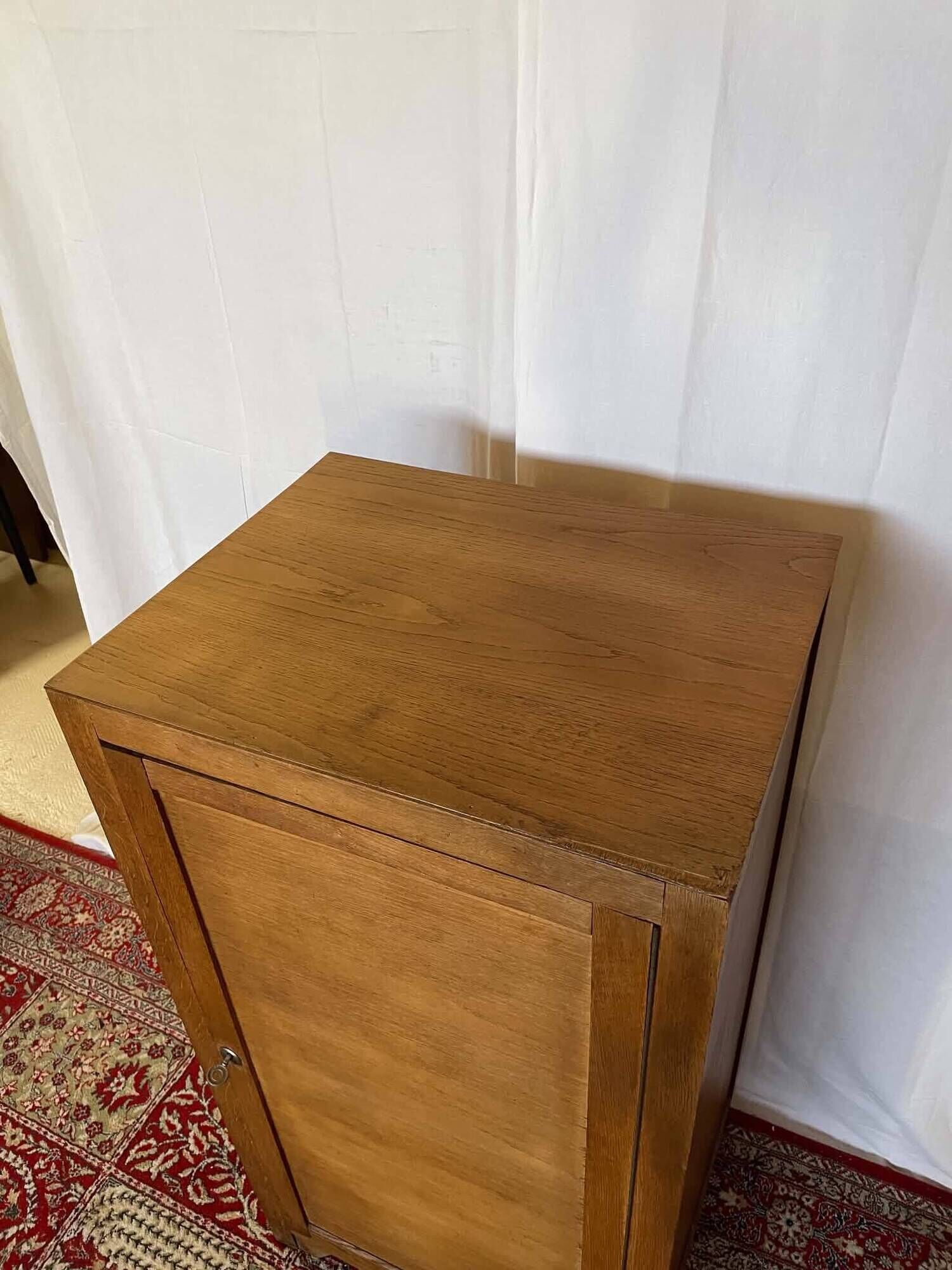 Old oak school furniture – Vintage storage unit