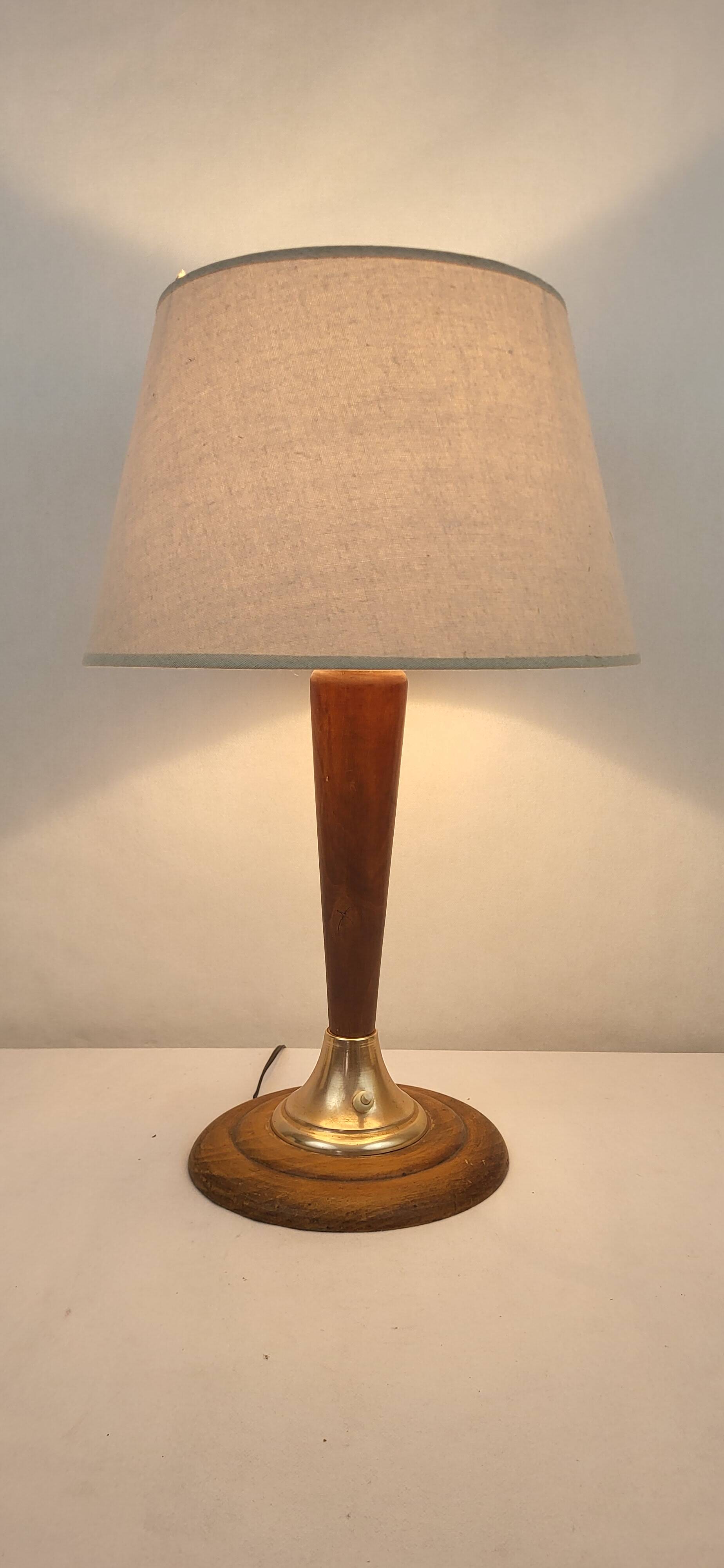 Art Deco wooden lamp