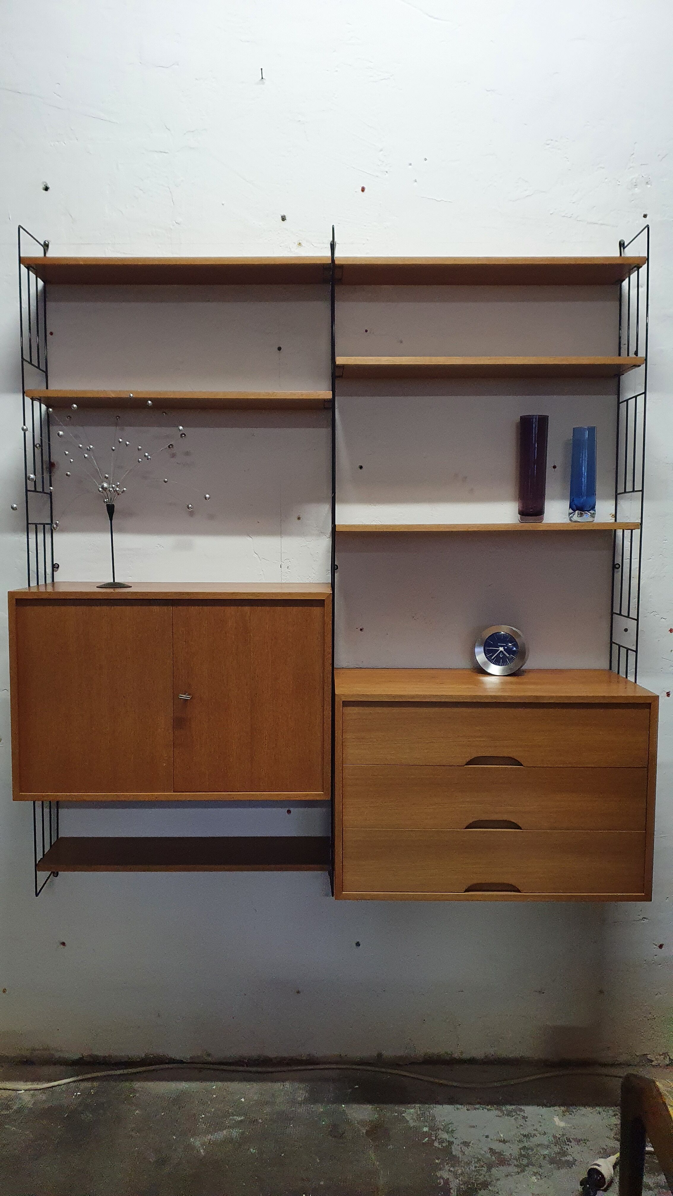 Wall bookcase wall bookcase edition WHB Germany from the 60s