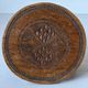 Solid wood monoxyle piece hand-carved.