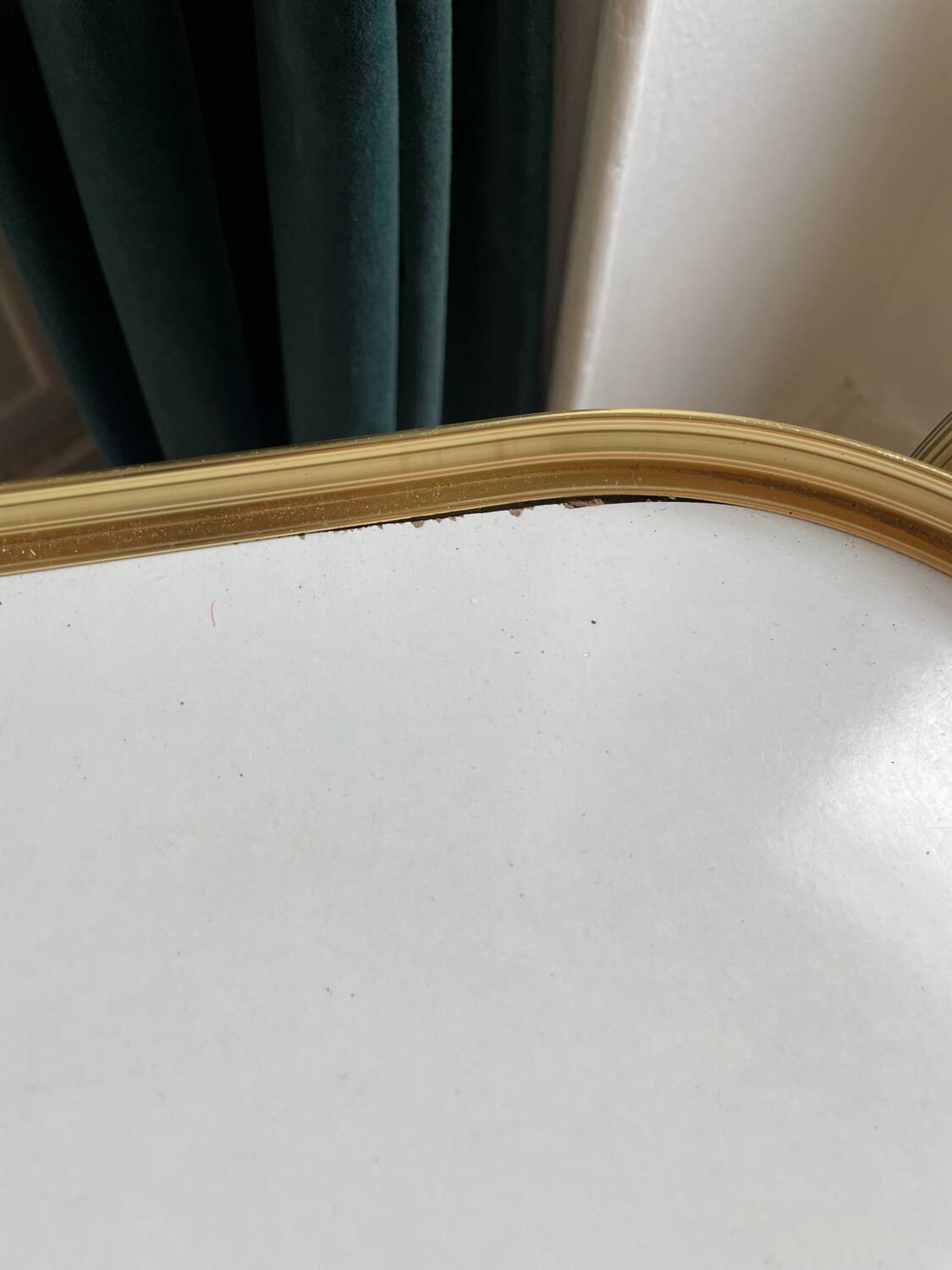 Golden trolley on wheels