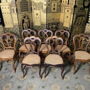 Suite of 7 Louis Philippe chairs