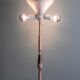 Italian onyx and brass floor lamp