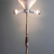 Italian onyx and brass floor lamp