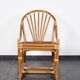 Set of 4 rattan armchairs