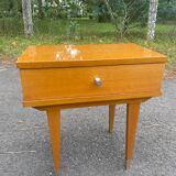 Bedside table with compass feet, 1960s