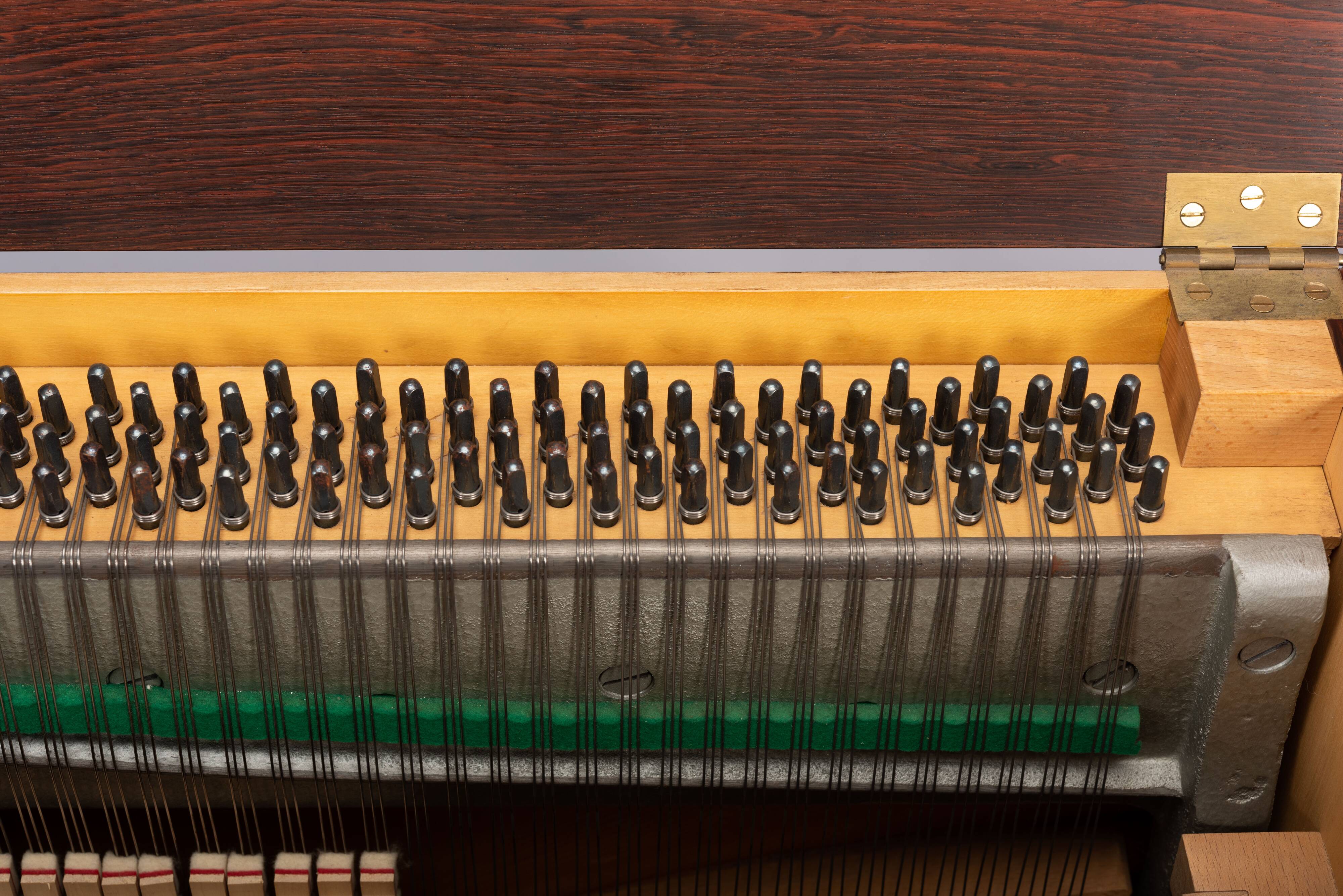 Danish mid-century modern hardwood pianette Bij Louis Zwicki, 1960s