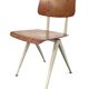 Lot of 4 vintage school chairs Galvanitas S16 Netherlands