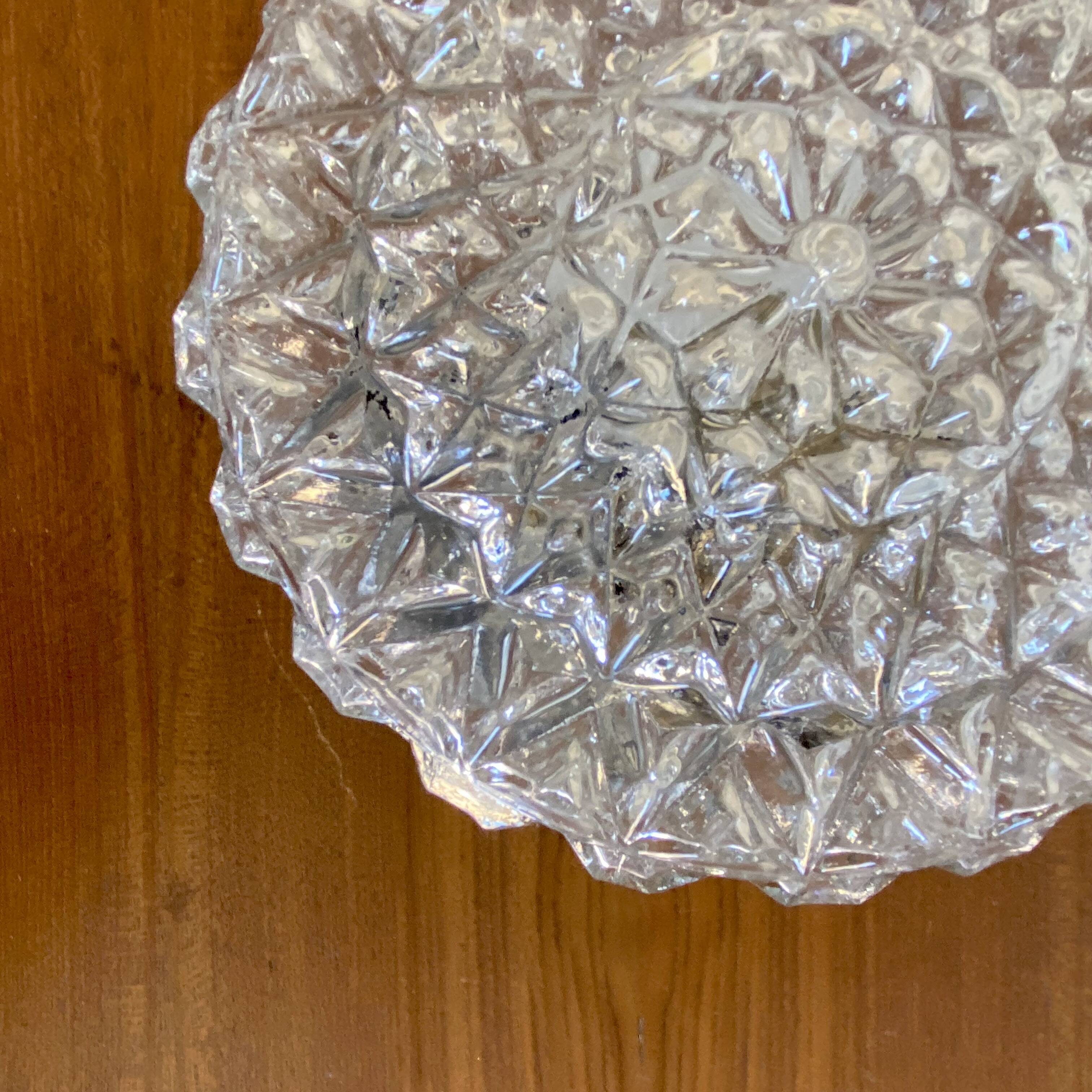 Wall light ceiling light thick glass 1970 seventies eighties LAMP-7397