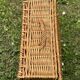 vintage hand-woven wicker storage basket or suitcase