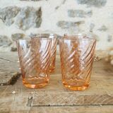 6 Rosaline glasses, vintage Arcoroc