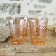 6 Rosaline glasses, vintage Arcoroc