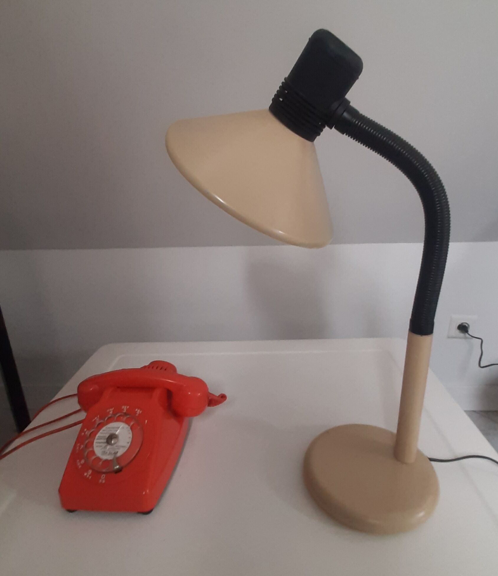 Large XXL desk lamp 65 cm high vintage
