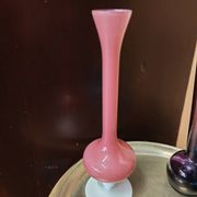 Lot de 3  vases soliflores en verre style mid century modern