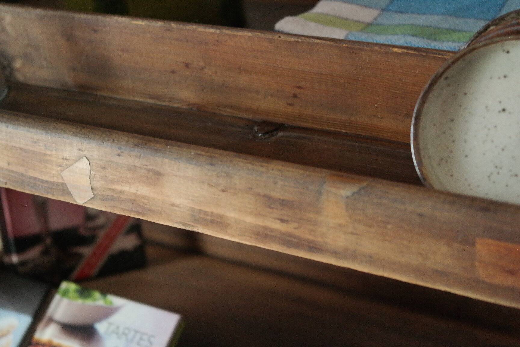 Vintage rolling shelf craft furniture