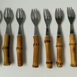 Vintage bamboo forks