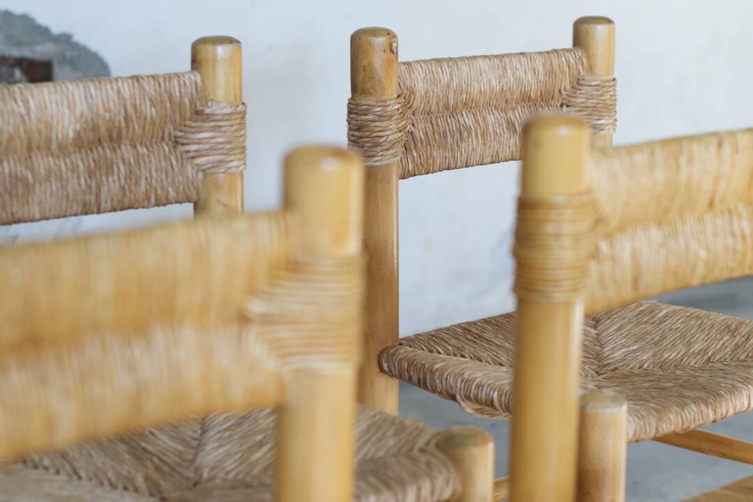Chaises de salle à manger style Perriand