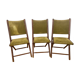 3 chaises pliantes