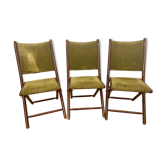 3 folding chairs
