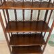 Étagère bibliothèque en rotin vintage