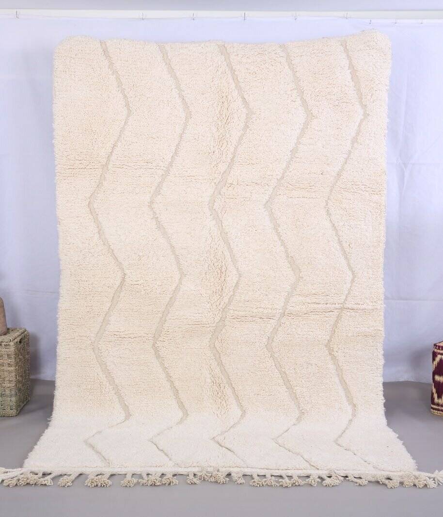 Handmade wool Berber rug 250x150 cm