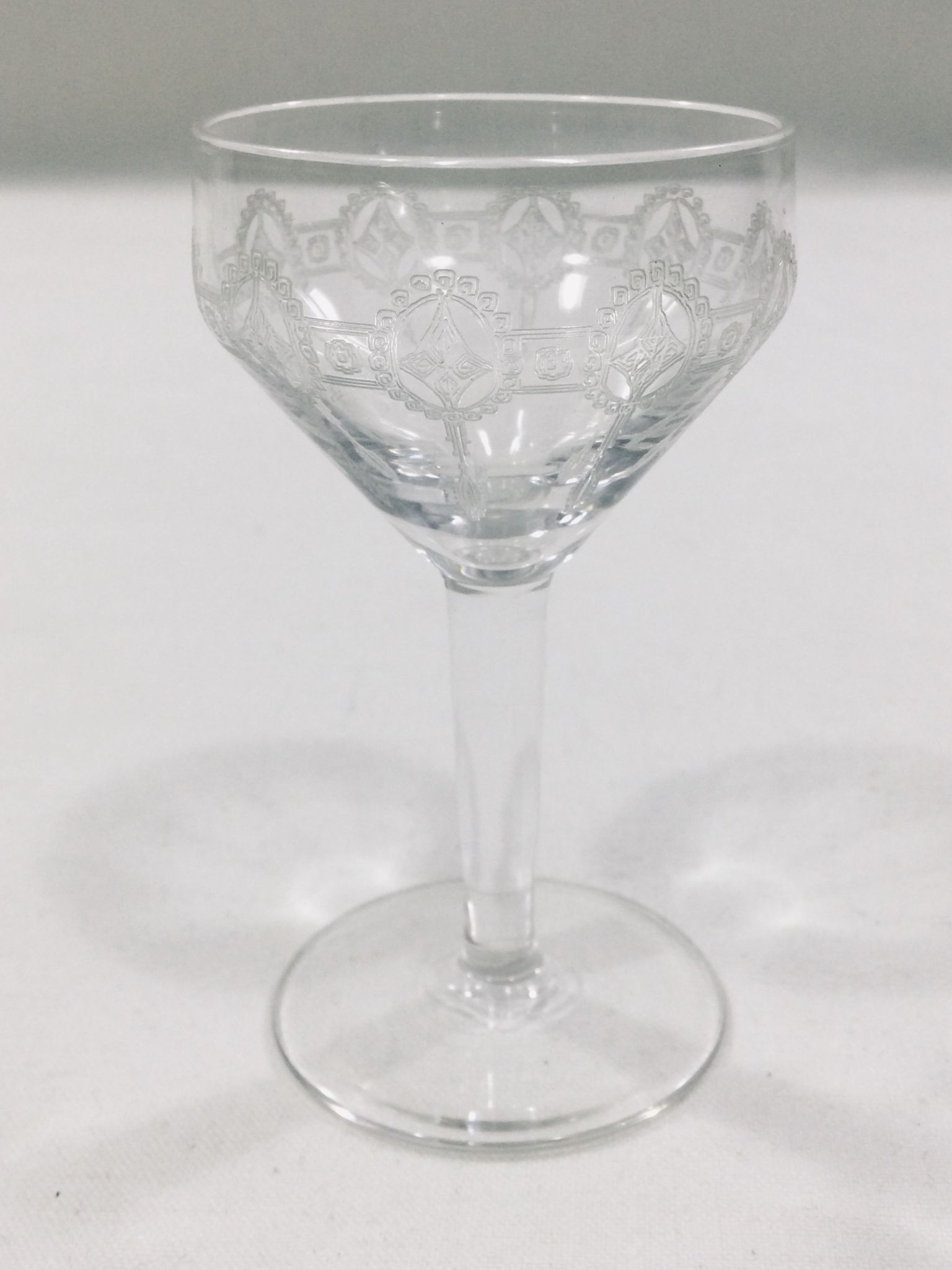 Art deco crystal glass service