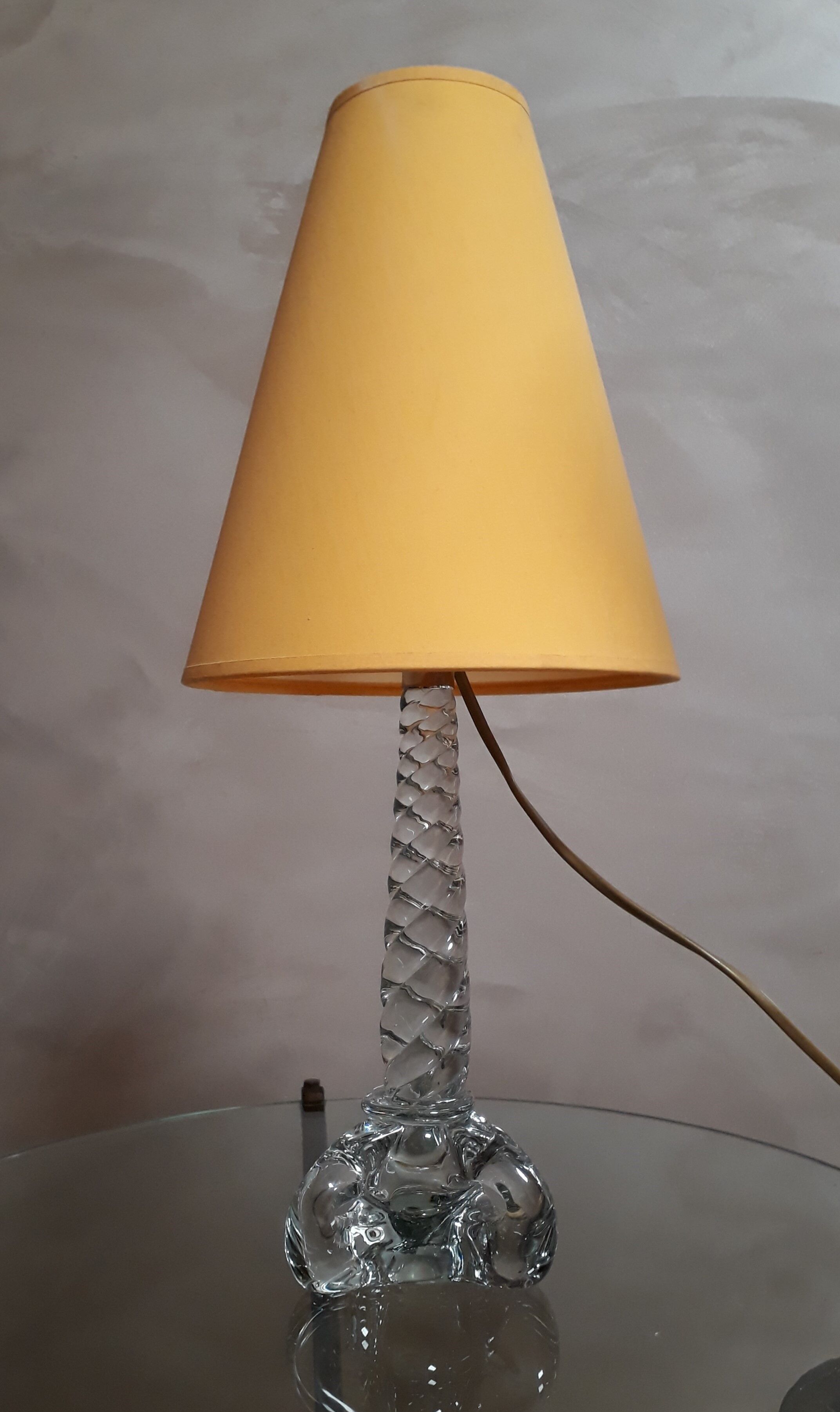 Crystal lamp blown glass