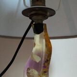 Vintage resin lamp with marine shell inclusions