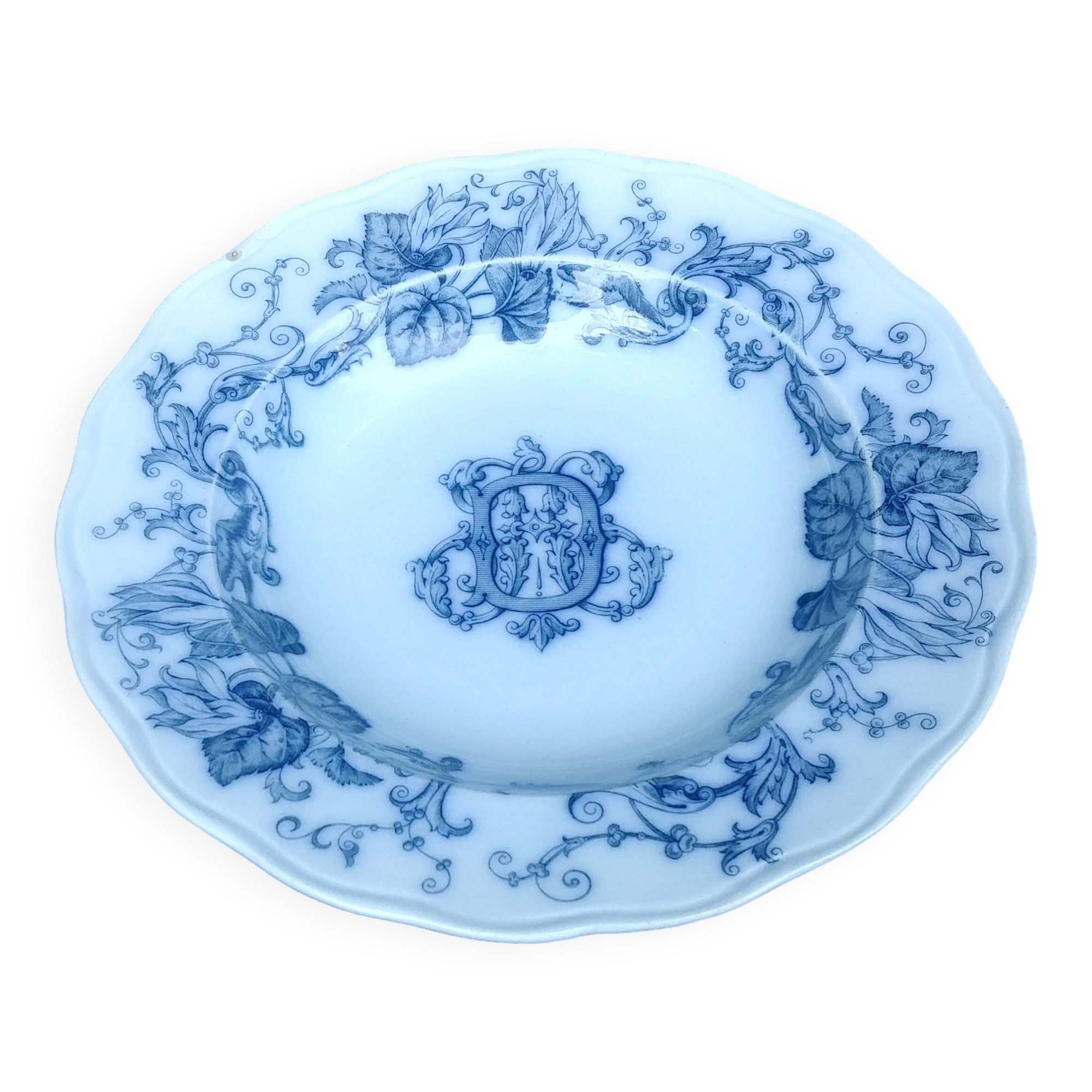 Very old BWM English porcelain plate/serving dish from Brown Westhead Moor