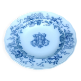 Très ancienne assiette/plat de service en porcelaine anglaise B.W.M de la maison Brown Westhead Moor