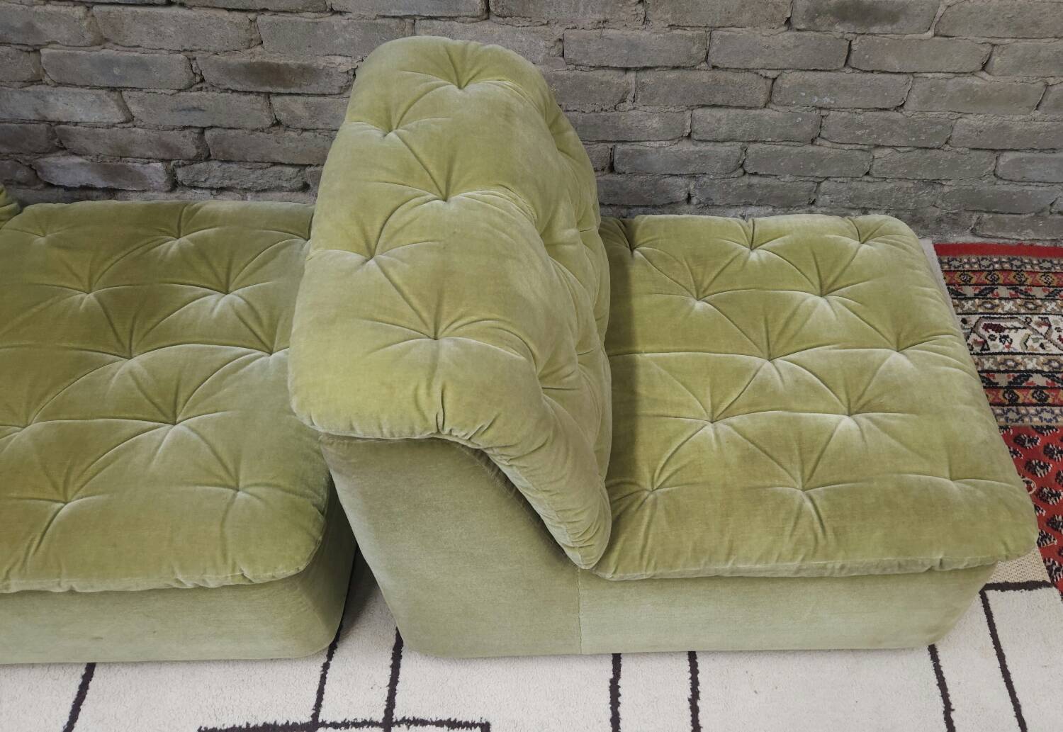 Pair of velvet armchairs from the 1970s