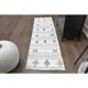 Vintage Turkish Hand-Knotted Wool Cotton White Runner Rug 70x242