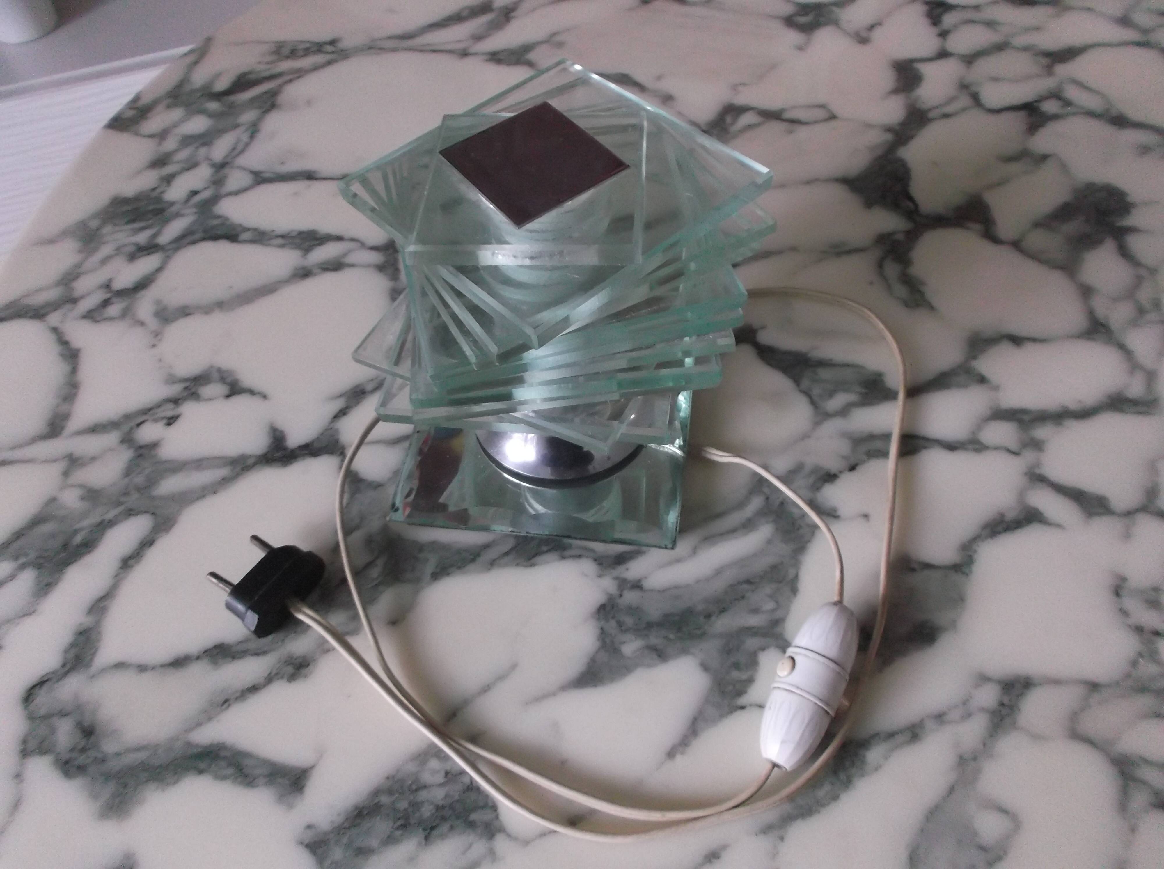 Art deco modernist Maison Desny table lamp