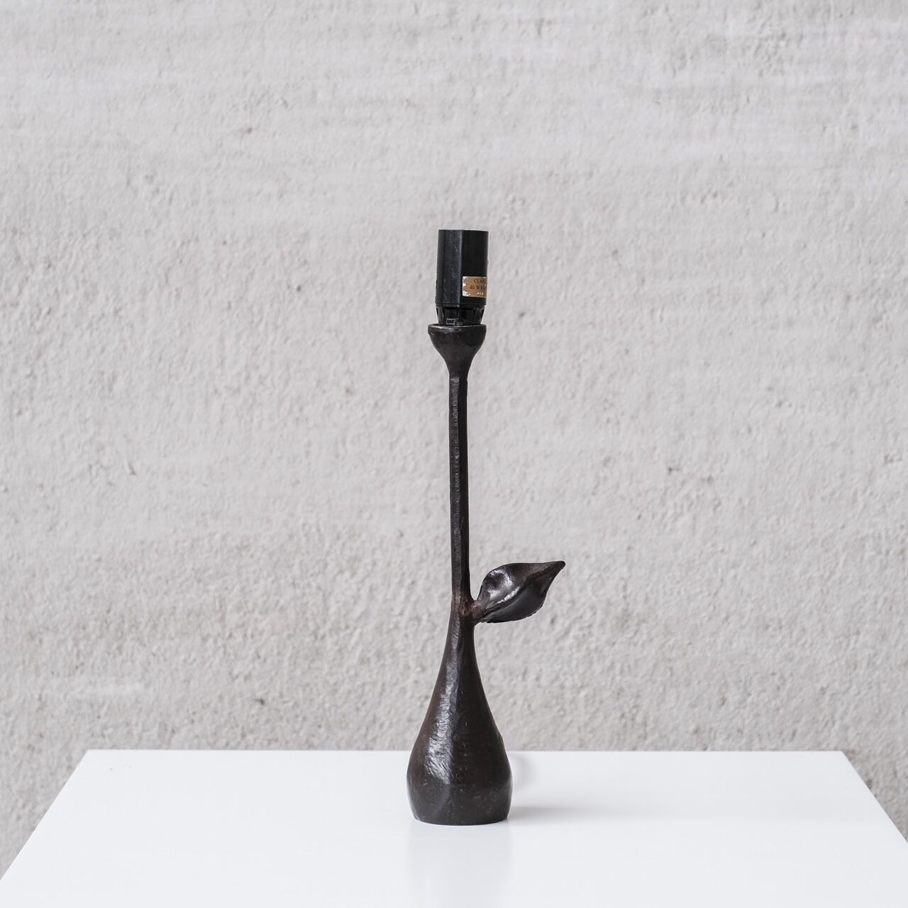 Iron mid-century french table lamp