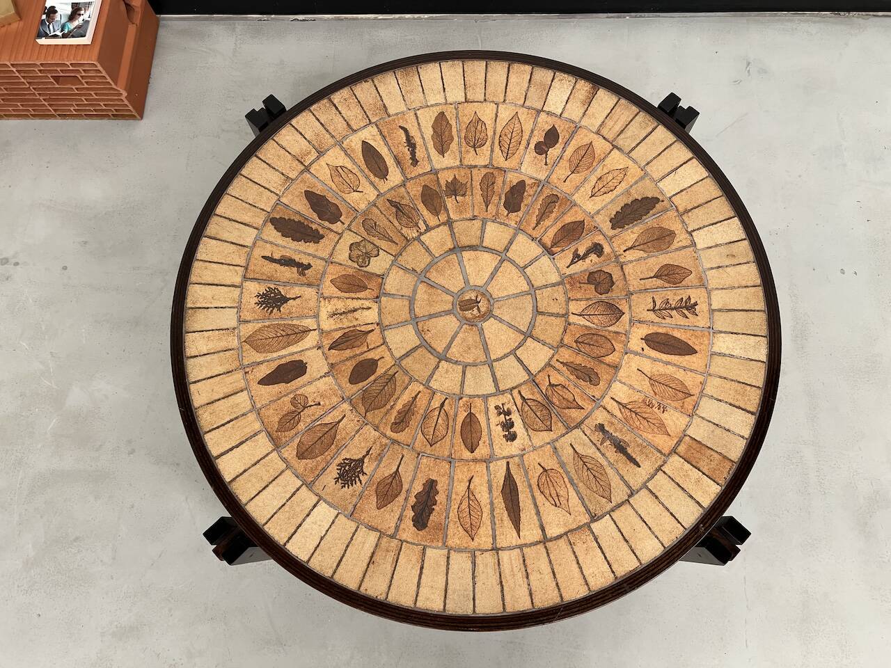 Coffee table "Les Herbiers" by Roger Capron