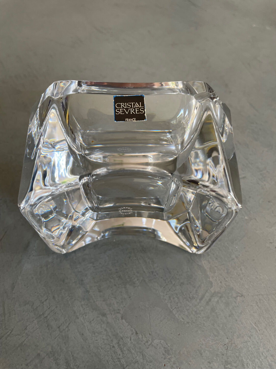 Sevres crystal ashtray